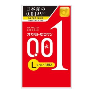 Okamoto 0.01 Zero One Ultra Thin Polyurethane Condoms 3 Pieces Made in Japan 1 1 2 1 1 1